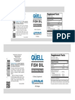 Quell Nutrition Label