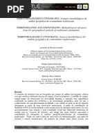 Territorialidades e etnografia