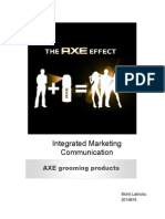 Integrated Marketing Communication of AXE by MohitLakhotia