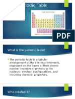 The Periodic Table