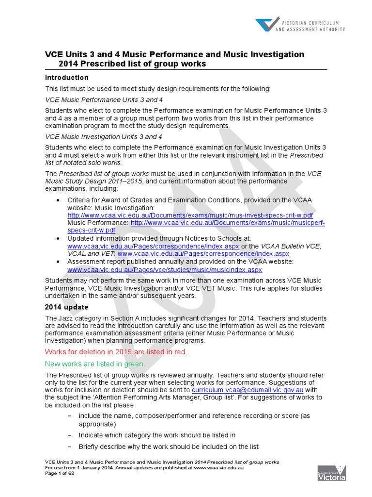 Music Performance Investigation Group List 2014 | PDF | Saxophone | Quartet