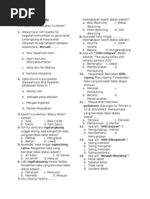 Soal Uas Mulok B Sunda Kls Xi Smt 1 2011