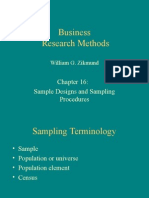 16. Sample Designs and Sampling Procedures