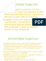 Alimentatia Naturala, Mixta Si Diversificarea Sugarului 