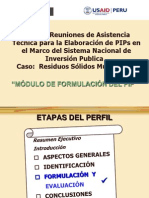 05 Formulacion y Evaluacion de PIPs de Residuos Solidos