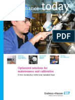 Maintenance: Optimized Solutions For Maintenance and Calibration