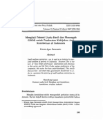 Mengkaji Potensi Usaha Kecil Dan Menengah (UKM) Untuk Pembuatan Kebiiakan Anti Kemiskinan Di Indonesia (Erutan Agas PunuAnto, 2007)