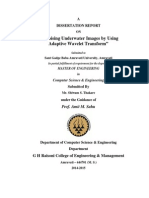 Denoising Underwater Images by Using Adaptive Wavelet Transform