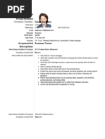 Cruise Ship Waiter CV Sample | PDF | Waiting Staff | Competence (Human ...