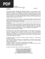 Avaliação de Filosofia