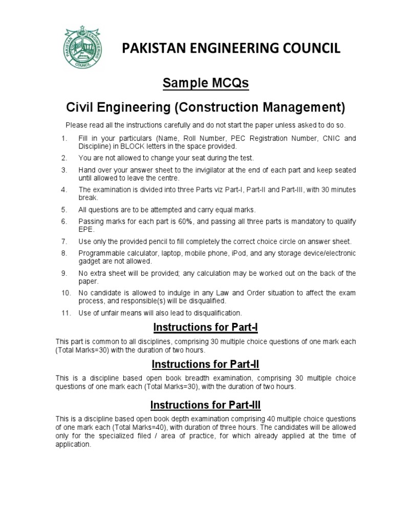 Civil Engineering (Construction Management) | PDF
