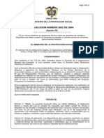 Resolución 2652 de 2004 