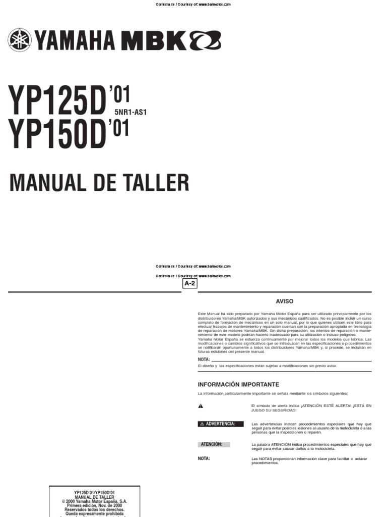 Manual Taller Yamaha Majesty 125 Pdf