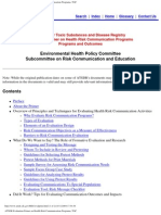 Health Risk Communication Programs Outomes Evaluation Primer - ATSDR USA - 2004