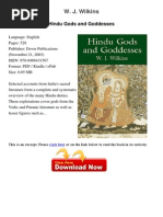 Hindu Gods and Goddesses w j Wilkins 