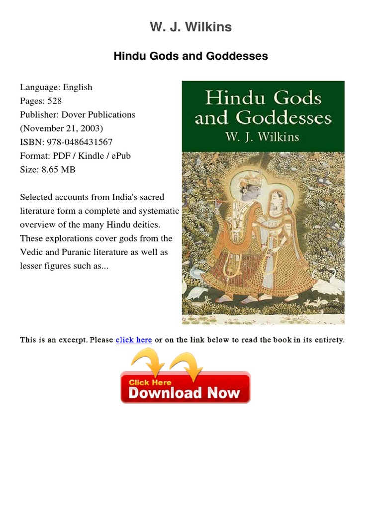 Overview of Hindu Deities by W.J. Wilkins | PDF | Devi | Hindu Deities