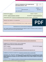 Diseño Didácticos de Situaciones de Aprendizaje Por Competencias (Proyecto 3)