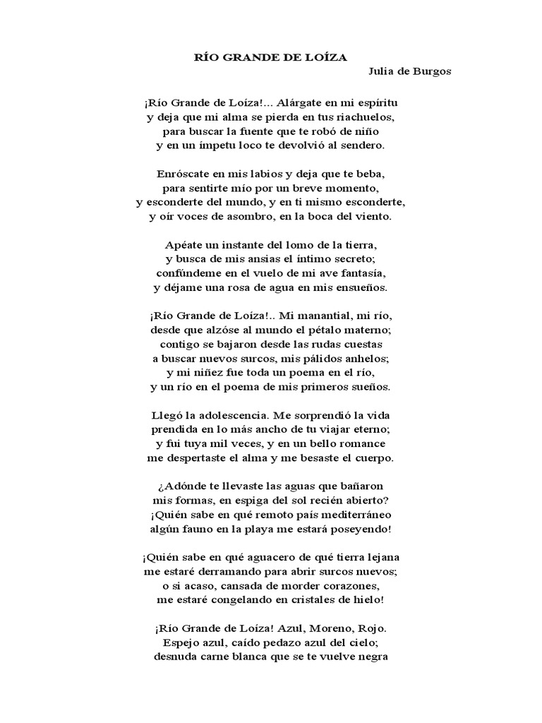 Poesía Rio Grande de Loiza | PDF