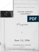 Program of The Second National Convention of The Labour Progressive Party of Canada, July 1st-5th 1946