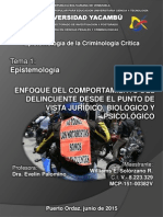 Comportamiento Juridico Biologico y Psicologico Del Delincuente