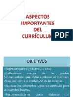 Clase Sobre Curriculum Vitae PDF