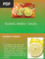 Ácidos, Bases y Sales