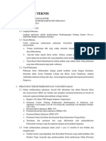 Spesifikasi Teknis Kantor Hubtelinfobudpar