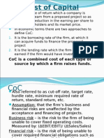 Cost of Capital