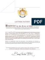 liossalde letters patent
