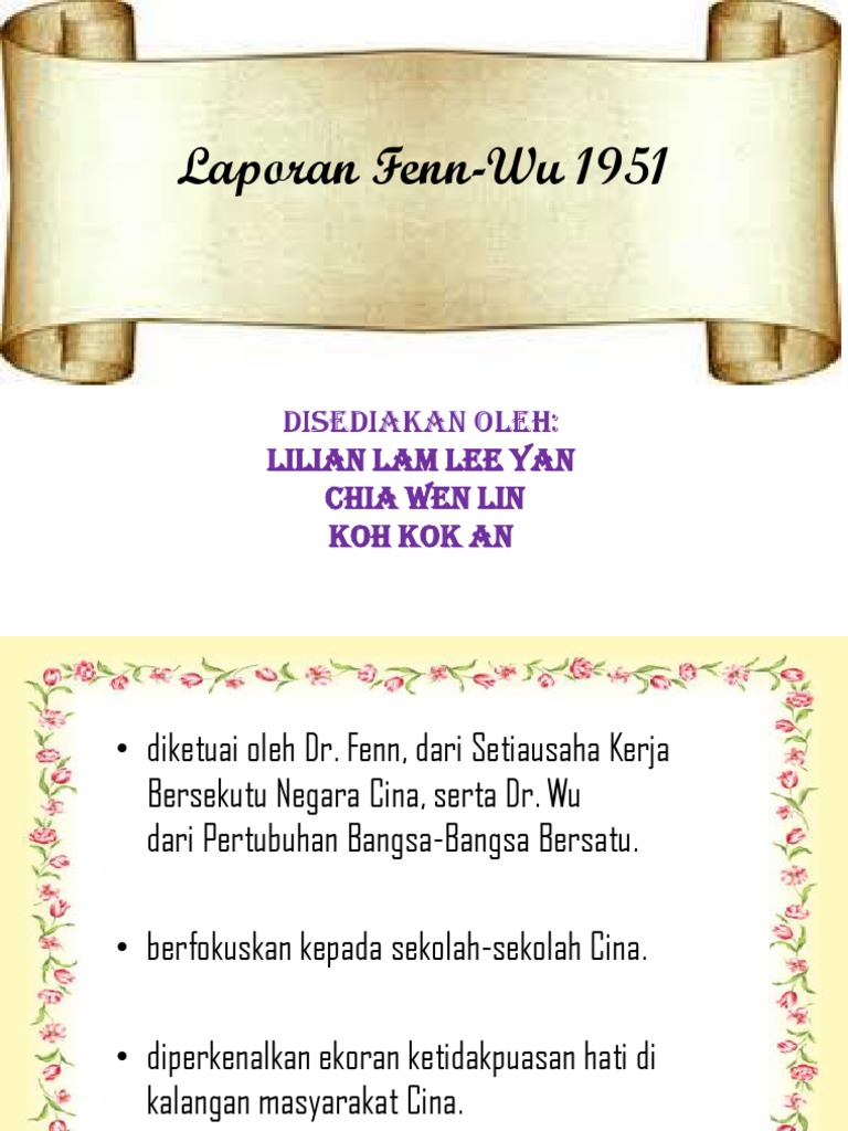 Laporan Fenn Wu 1951