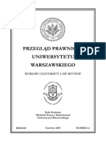 Przegląd Prawniczy Uniwersytetu Warszawskiego NR 1-2/2013