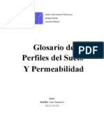 Glosario Perfiles de suelo y permeabilidad