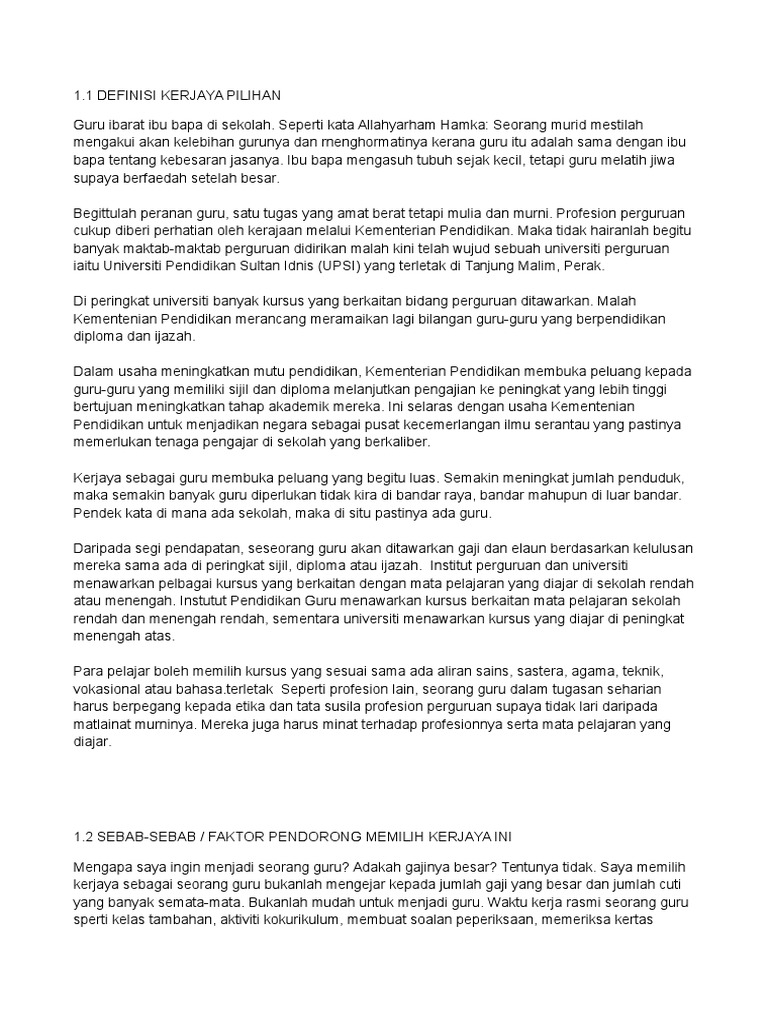 Kerjaya Guru Pdf