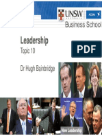 MGMT1001 Topic 10 - Leadership
