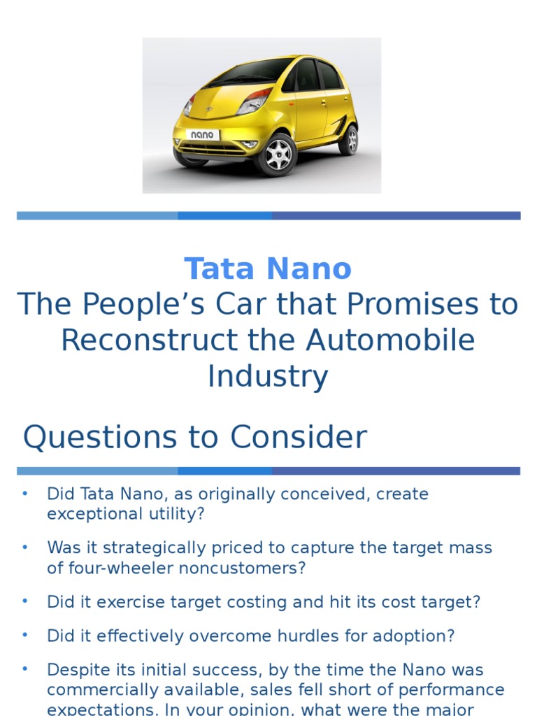 tata nano case study strategic management