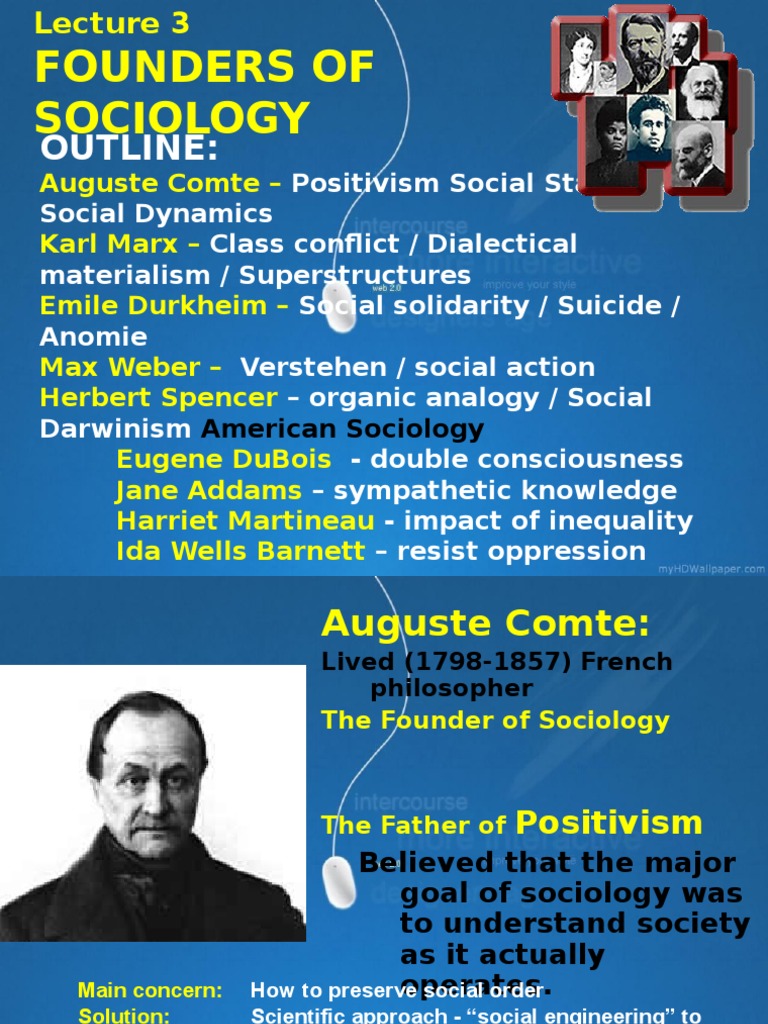 Founders of Sociology | PDF | Émile Durkheim | Sociology