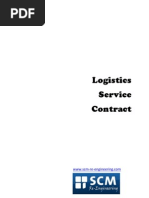 Logistics Services Contract Template | PDF | Arbitration | Private Law
