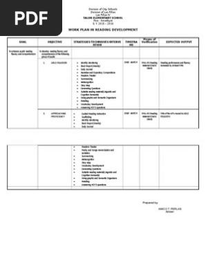 WORK PLAN