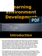 Learning Environment Development