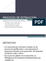 Procesos de Extraccion y Lixiviación