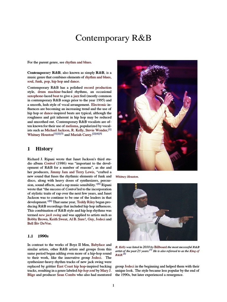 Contemporary R&B | PDF | Contemporary R&B | African American Music