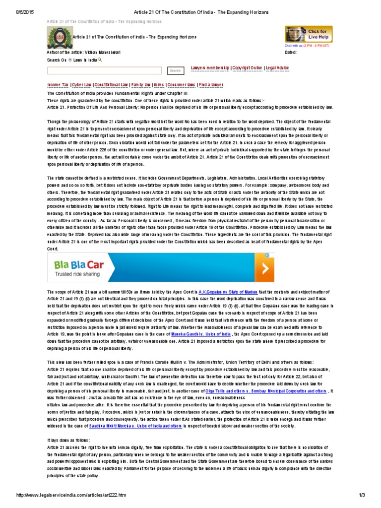 Scope of article 21 picture