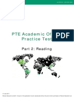 Reading PTEA Practice Test
