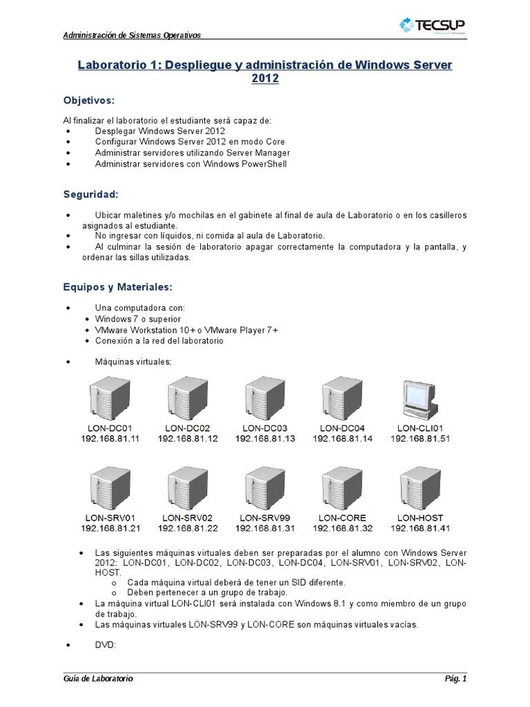 Instalación de Windows Server 2012 | PDF | Servidor (Computación ...