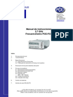 Manual Frecuencimetro Pce fc27 PDF