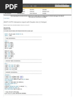 ABAP-OOPS Interactive Report With Double Click & Hotspot