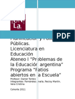 Programa Patios Abiertos Trabajo Definitivo Grupal