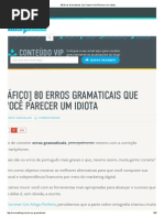 80 Erros Gramaticais Que Fazem Você Parecer Um Idiota