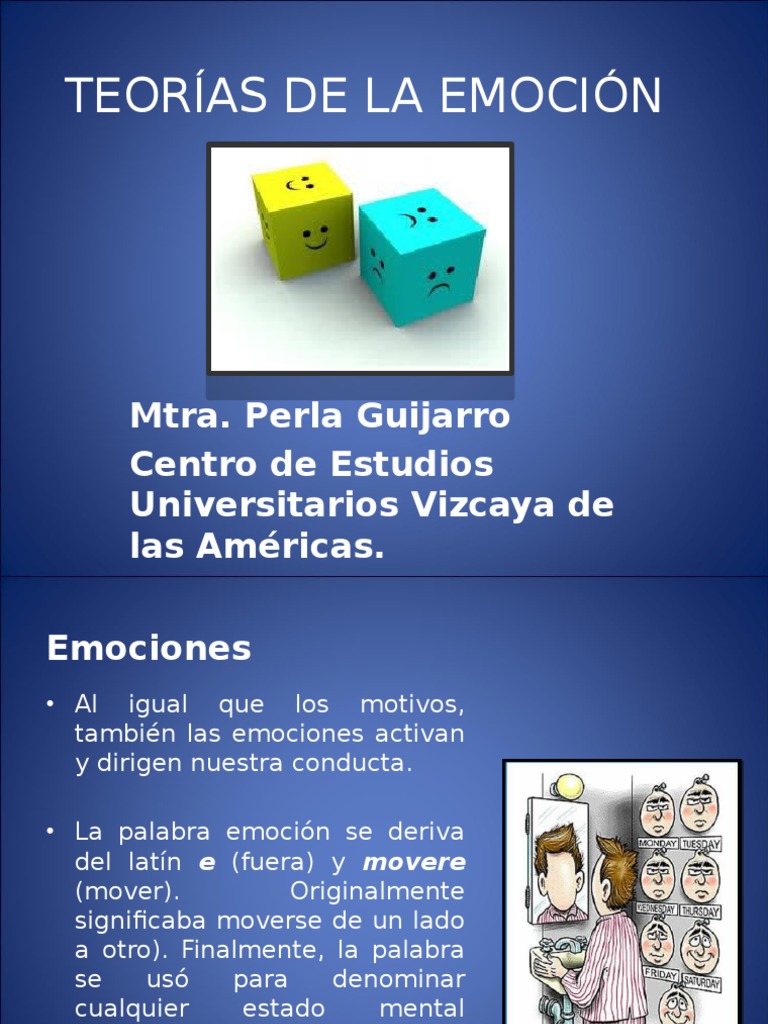 Teorías de La Emoción | PDF | Las emociones | Temor