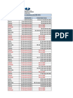 Calendario de Comunicacion 2015